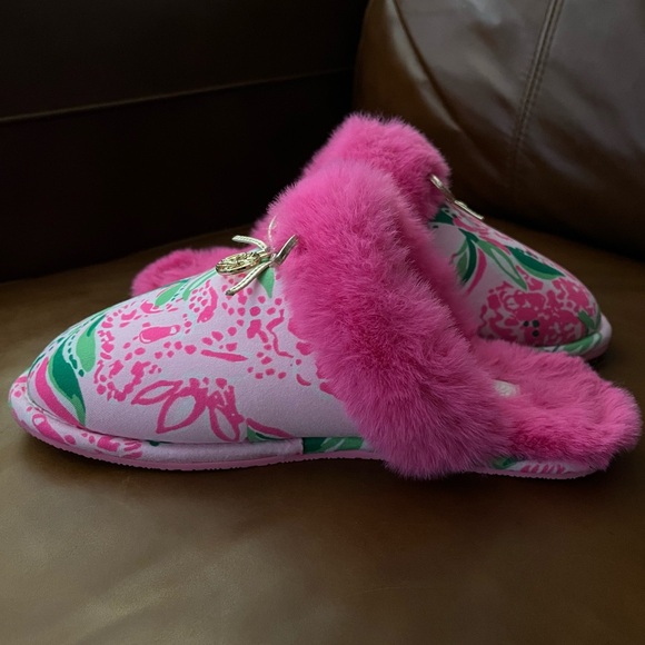 Lilly Pulitzer Harte Bow Slippers | EUC | Size 5/6 | (TC) - Picture 4 of 8